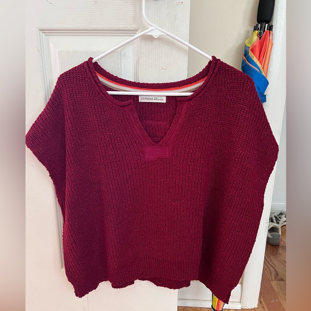 Popcorn red vest super soft!